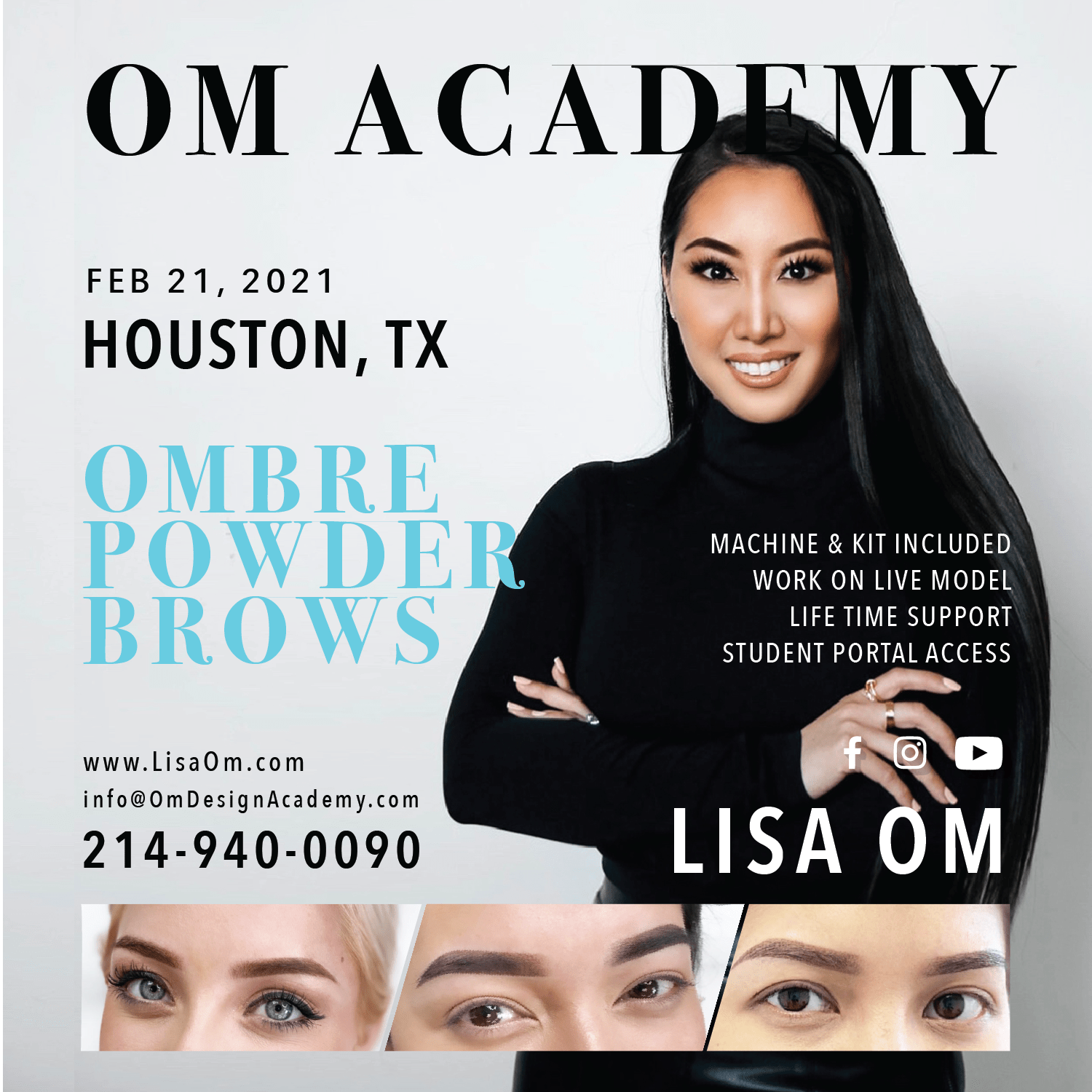 2021-02-21 | 1-Day HOUSTON Ombre & Powder Brows Training Course - Om
